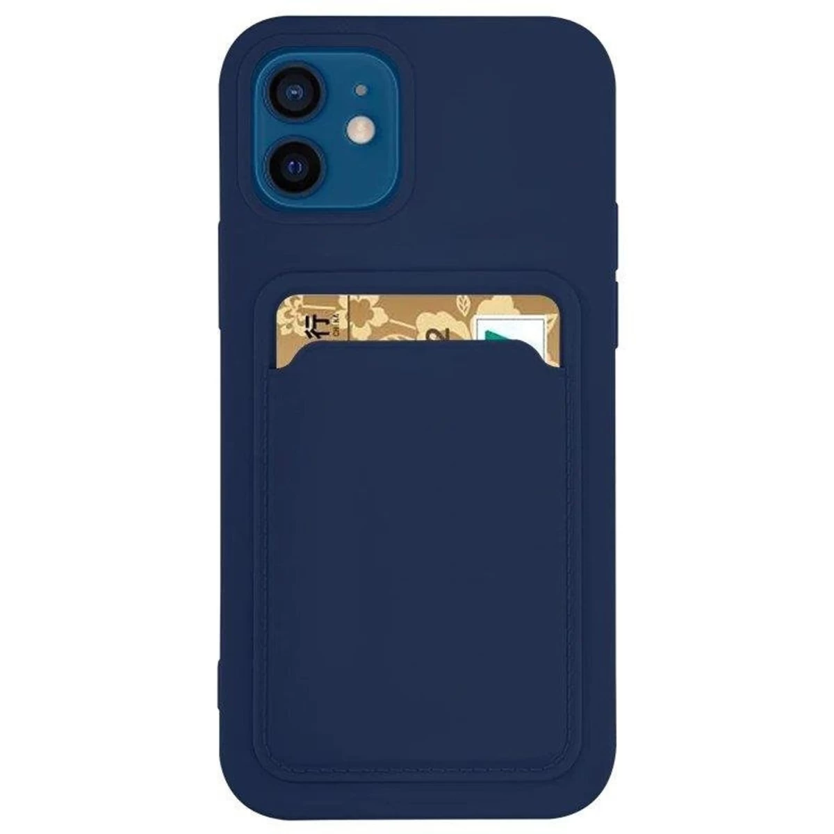 Kortelių Dėklas Silikoninis Piniginės Dėklas Su Kortelių Kišenėle, Skirtas Samsung Galaxy A22 4g, Tamsiai Mėlynas Kortelių Dėklas Silikoninis Piniginės Dėklas Su Kortelių Kišenėle, Skirtas Samsung Galaxy A22 4g, Tamsiai Mėlynas