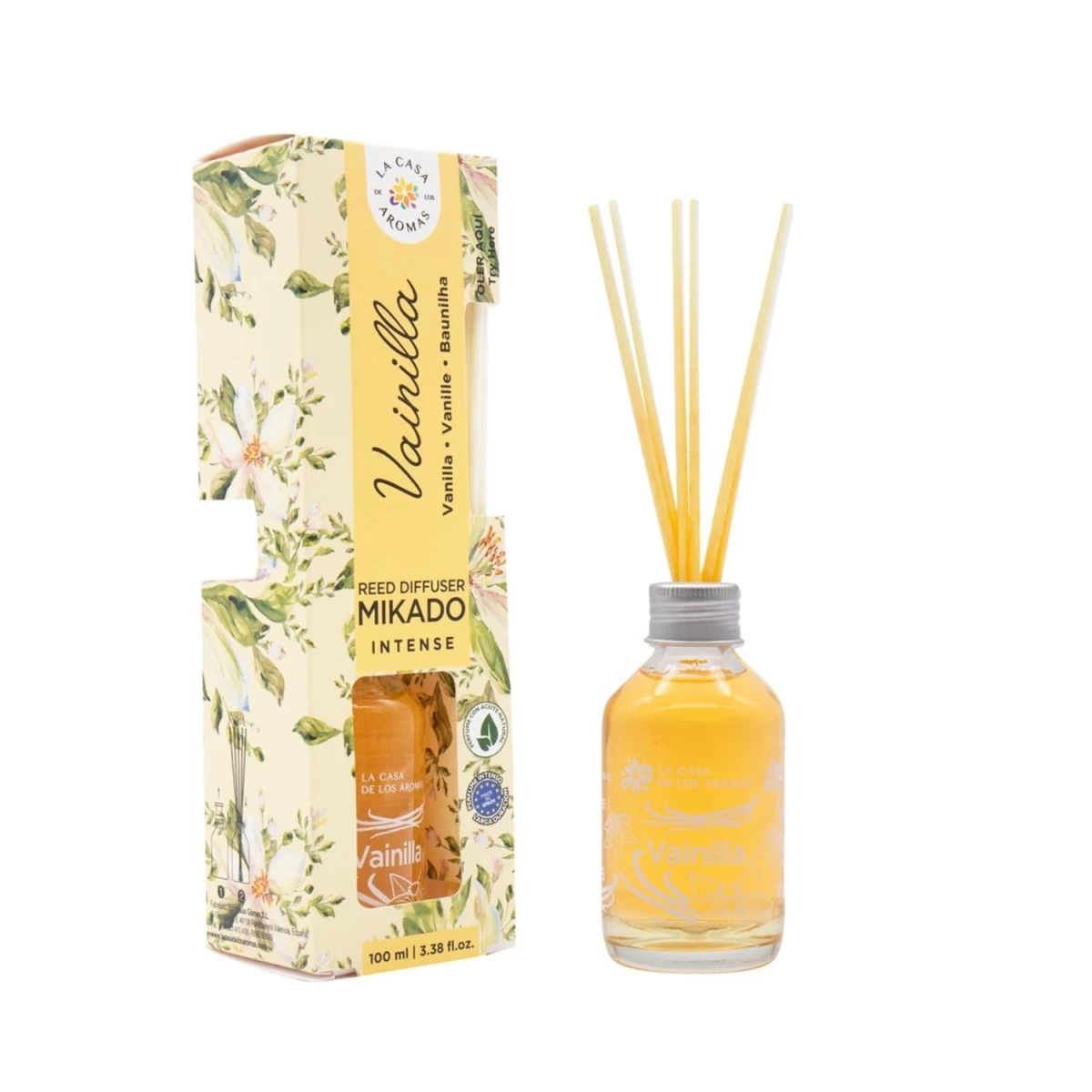 La Casa De Los Aromas Mikado Intense Vanilla Kvapiosios Lazdelės, 100 Ml