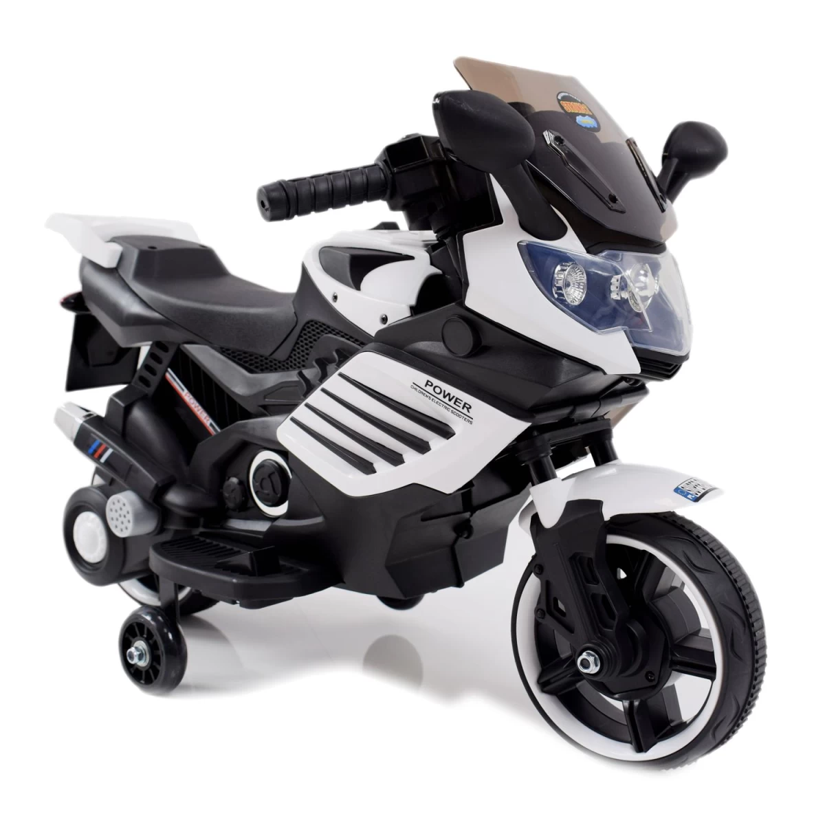 Motociklas Racer Power168 - Pirmasis Vaikiškas Motociklas, šviečiantys Ratai /x168