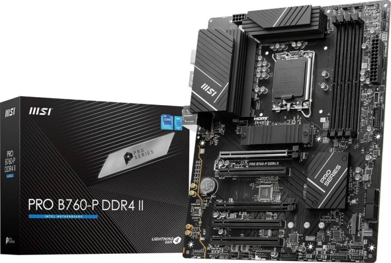 Msi Pro B760-p Ddr4 Ii Pagrindinė Plokštė (socket 1700 /atx)