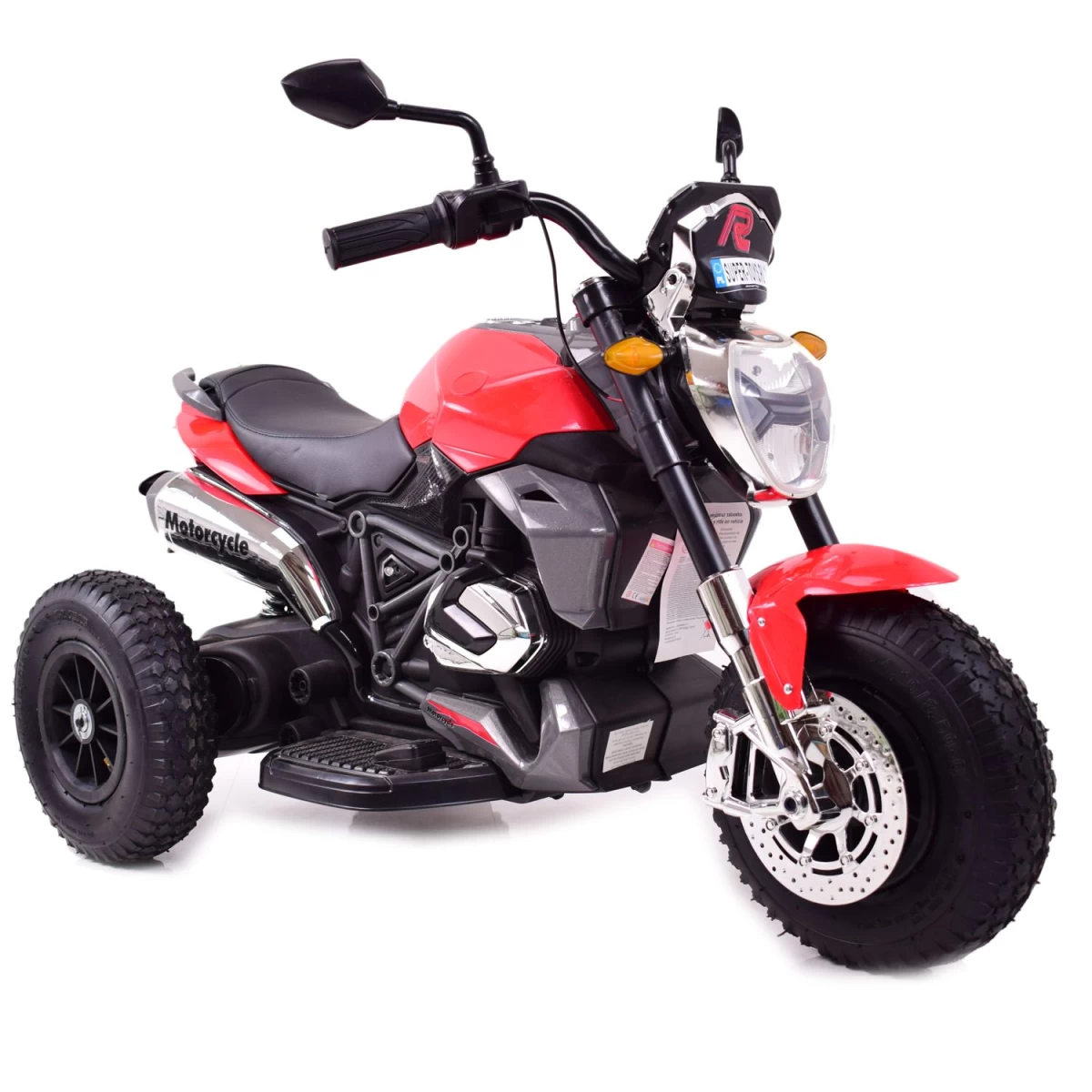 Naujausias Puikus Motociklas, Pripučiami Ratai, Skydelis, Garsai, Oda, Stiprus2/1280