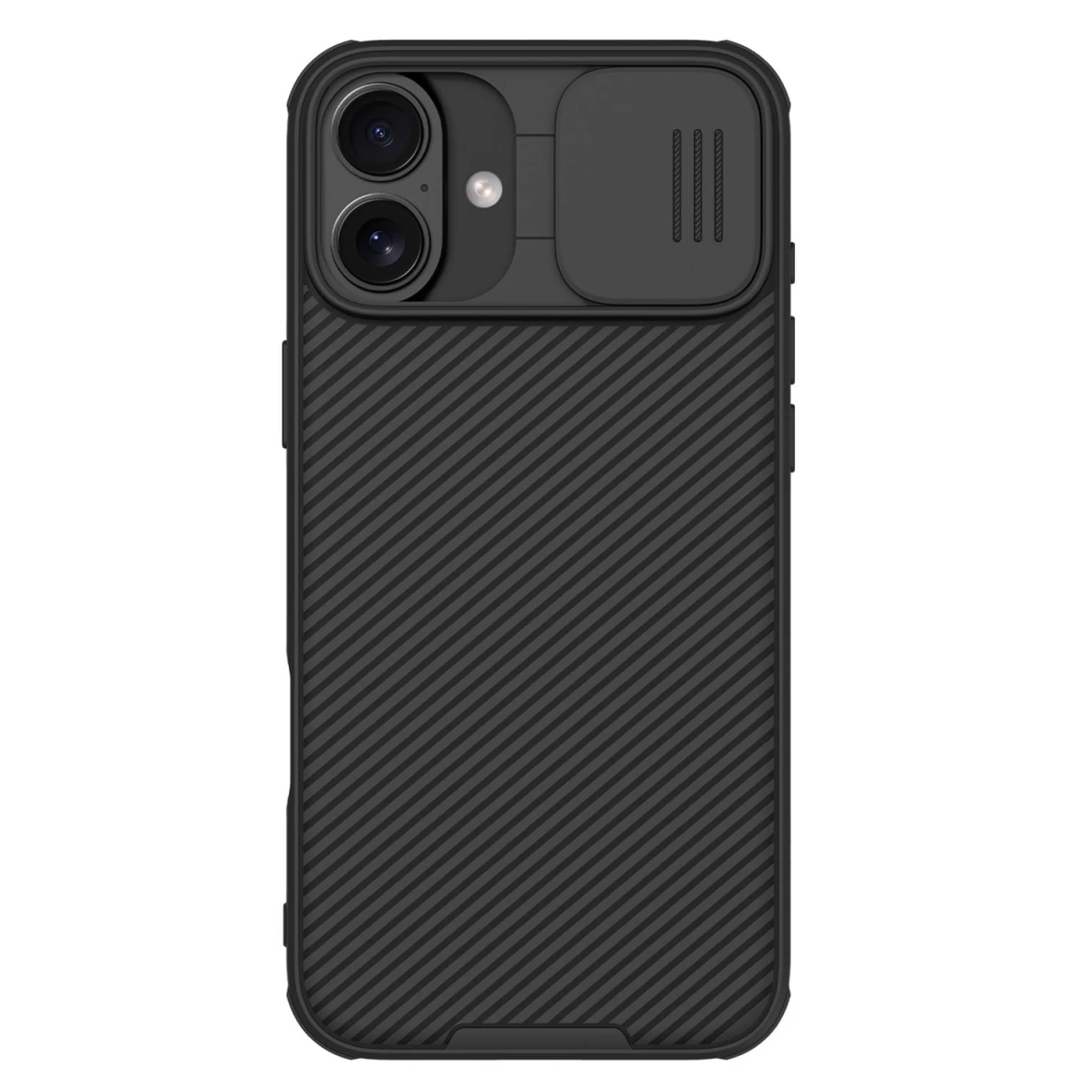 Nillkin Camshield Pro Dėklas Iphone 16 Su Kameros Dangteliu - Juodas