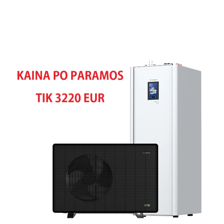 Nordis ULTIMA MONO šilumos siurblys oras/vanduo 6kW su integruotu boileriu
