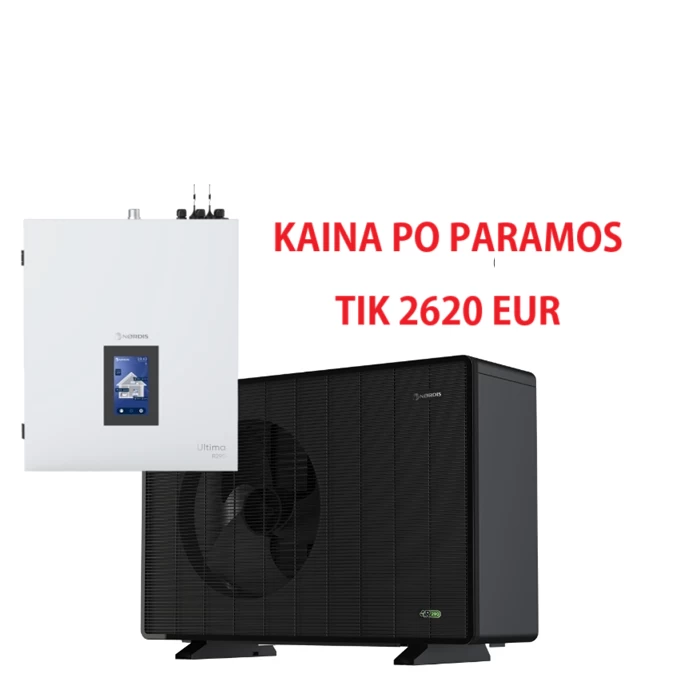 Nordis ULTIMA MONO šilumos siurblys oras/vanduo 6kW Nordis ULTIMA MONO šilumos siurblys oras/vanduo 6kW
