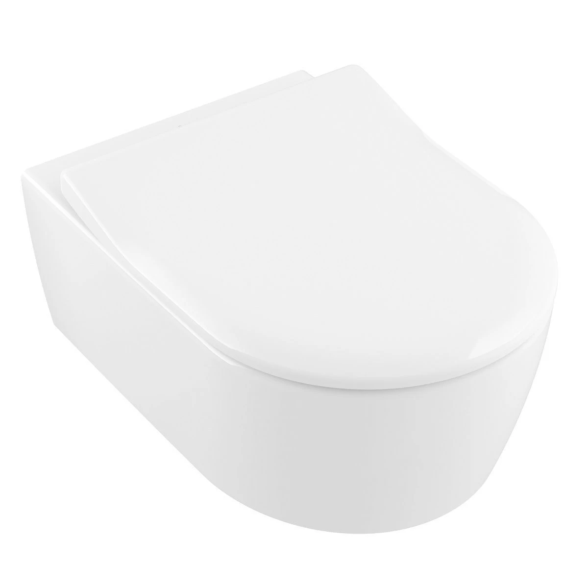 Pakabinamas unitazas Villeroy &amp; Boch Avento rimless su softclose dangčiu
