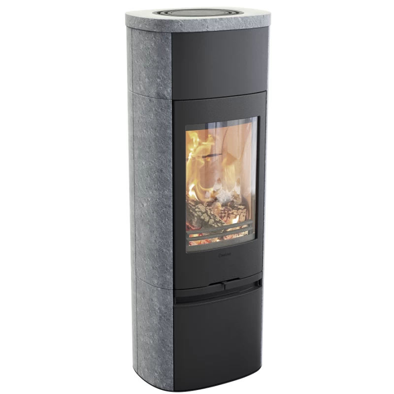 Plieninė krosnelė Nibe Contura C890T Style, juoda, 3 - 7 kW