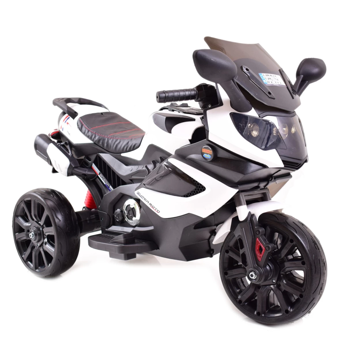 Power Racer Motociklas - Minkšti Ratai, Minkšta Sėdynė/lq168a