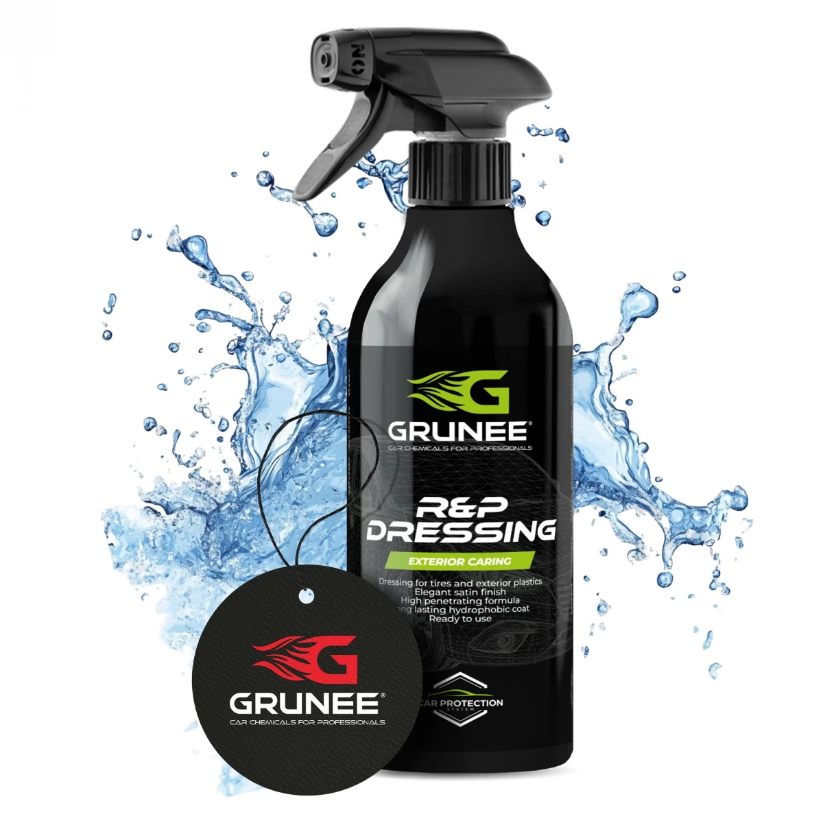 R&amp;amp;p Dressing Grunee 0,5l - Padangų Padažas Plastikams, Juodas