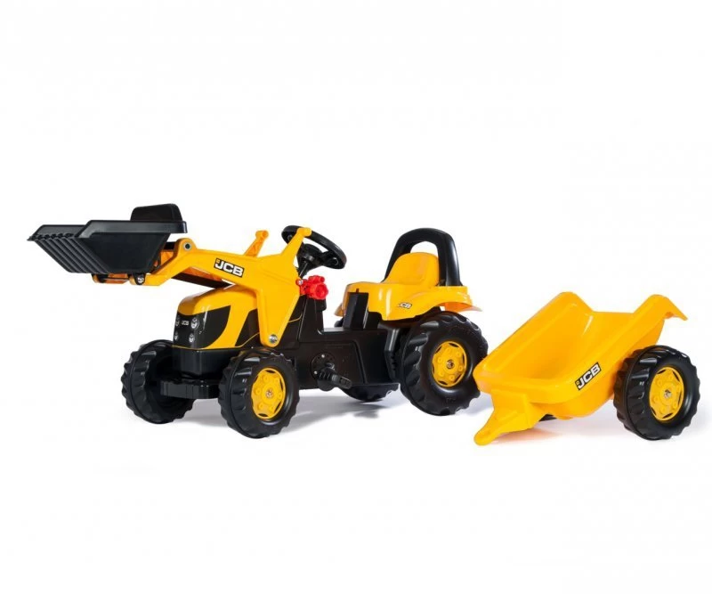 Rolly Toys 023837 Jcb Rolly Kid Traktorius Su Kaušu Ir Priekaba