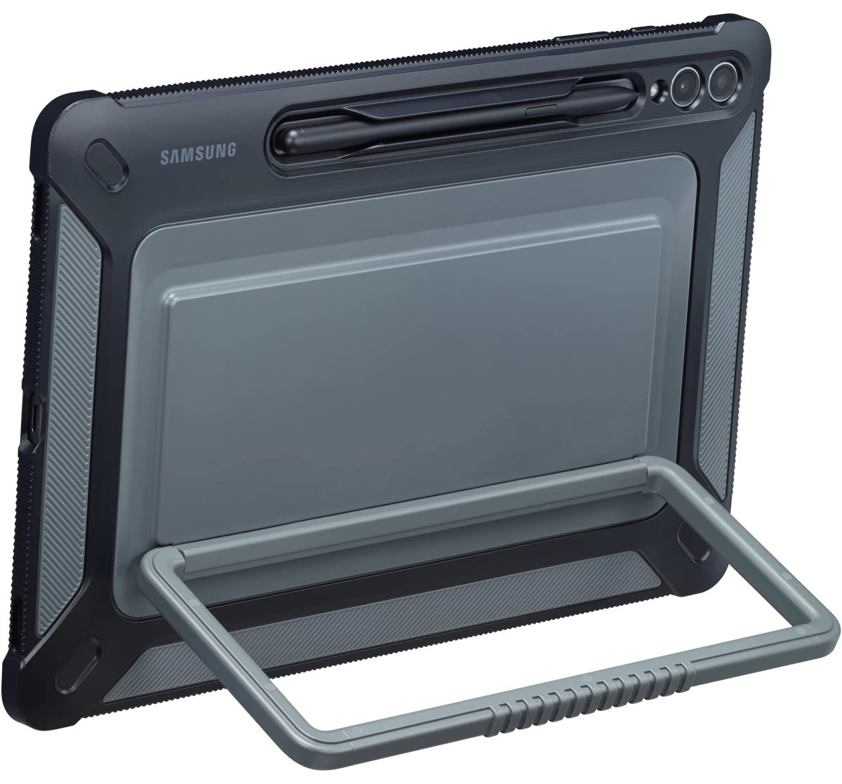 šarvuotas Dėklas samsung Galaxy Tab S9+ Lauko Dangtelis Titano Spalvos