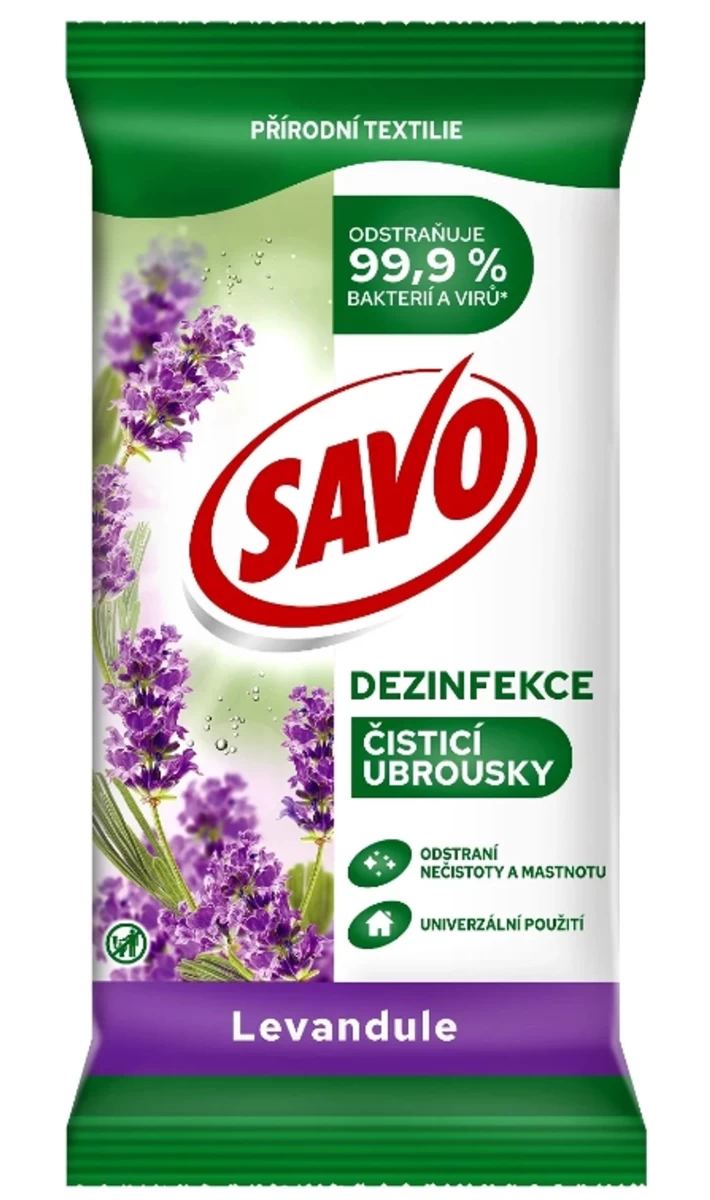 Savo, Dezinfekcinės Servetėlės, Levandų, 30 Vnt.
