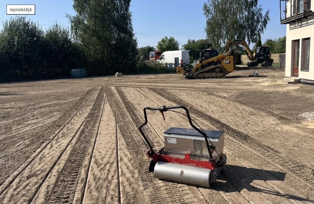 Sowing grass