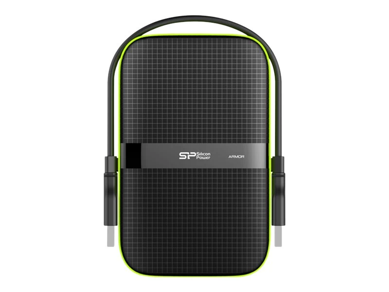 Silicon Power Armor A60 Išorinis Kietasis Diskas (4 Tb / Juoda / žalia )