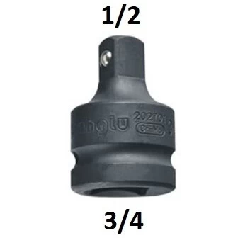 Smūginis adapteris 3/4(F) - 1/2(M)