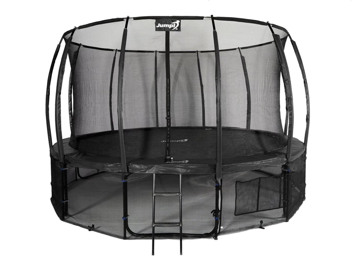 Sodo Batutas Jumpi 487cm/16ft Maxy Comfort Plus Black Su Vidiniu Tinklu