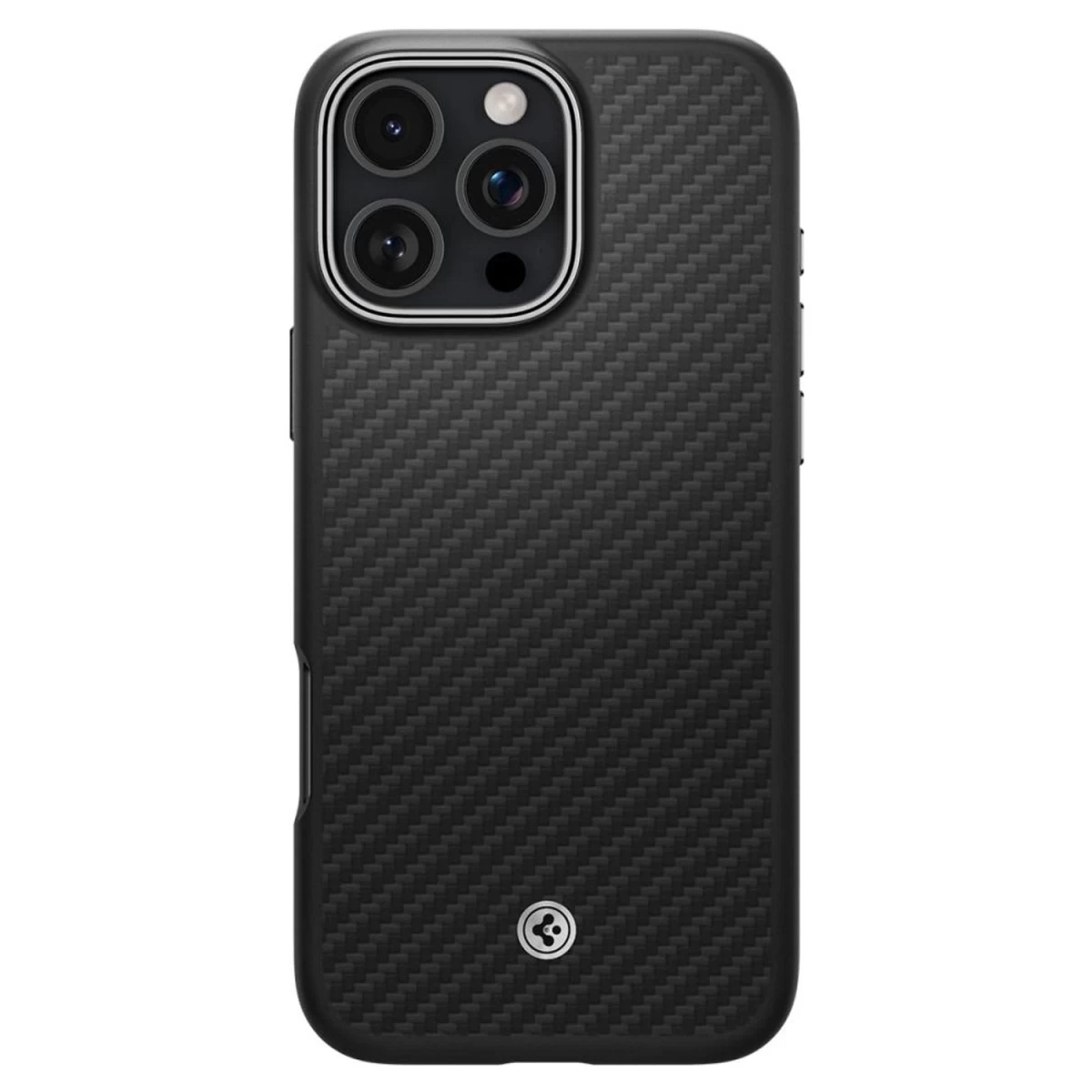 Spigen Enzo Aramid Mag Dėklas Su Magsafe Iphone 16 Pro Max - Juodai Sidabrinis