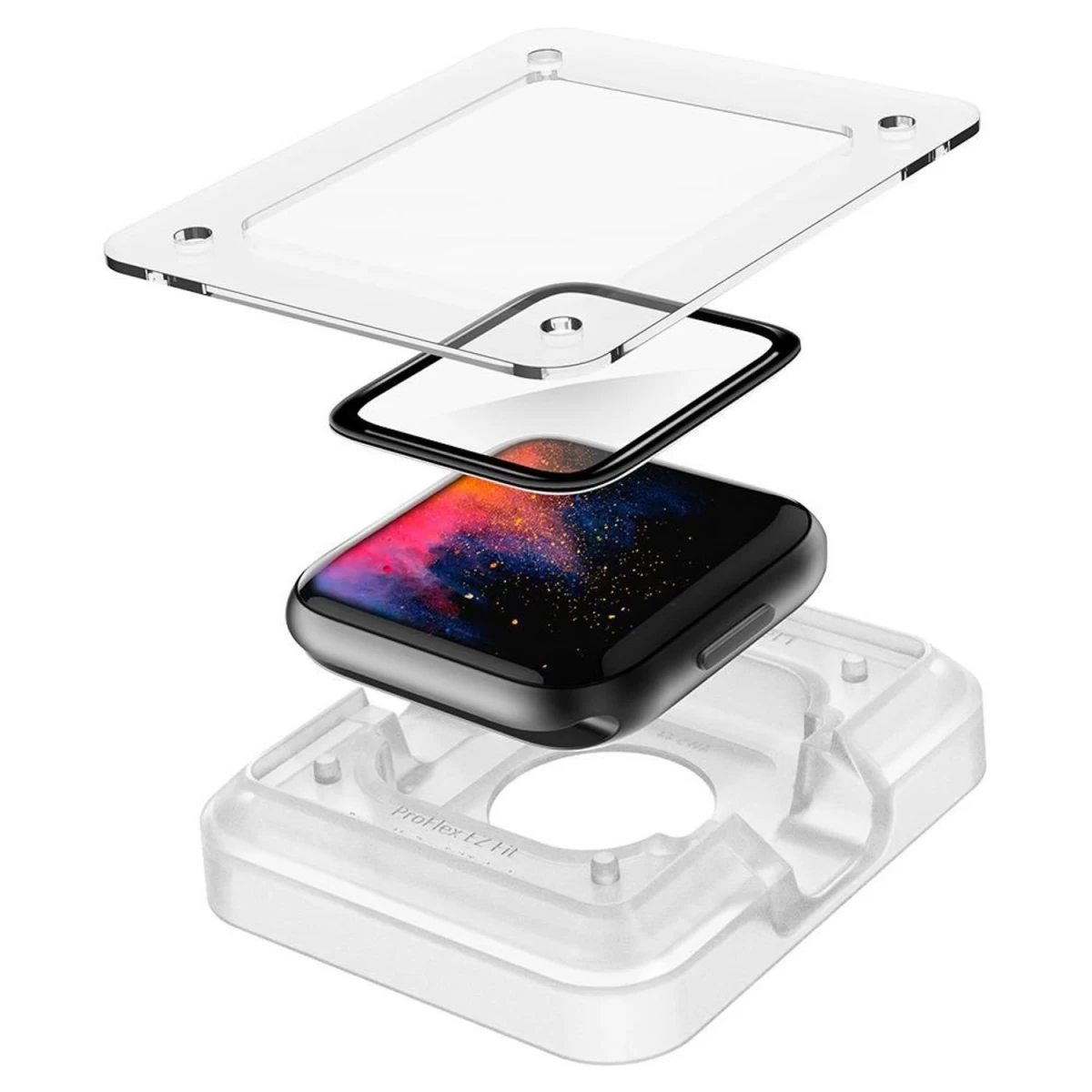 spigen Proflex Ez Fit Hybrid Glass Stiklas apple Watch 4/5/6/se (44 Mm)