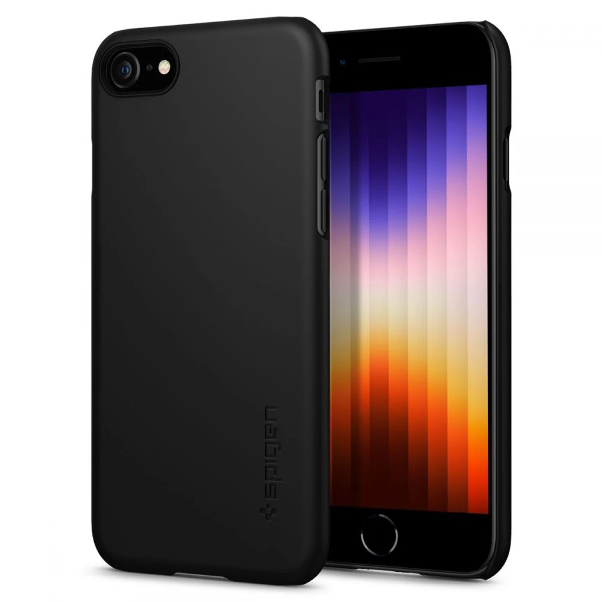 spigen Thin Fit Dėklas iphone 7 / 8 / Se 2020 / 2022 - Juodas