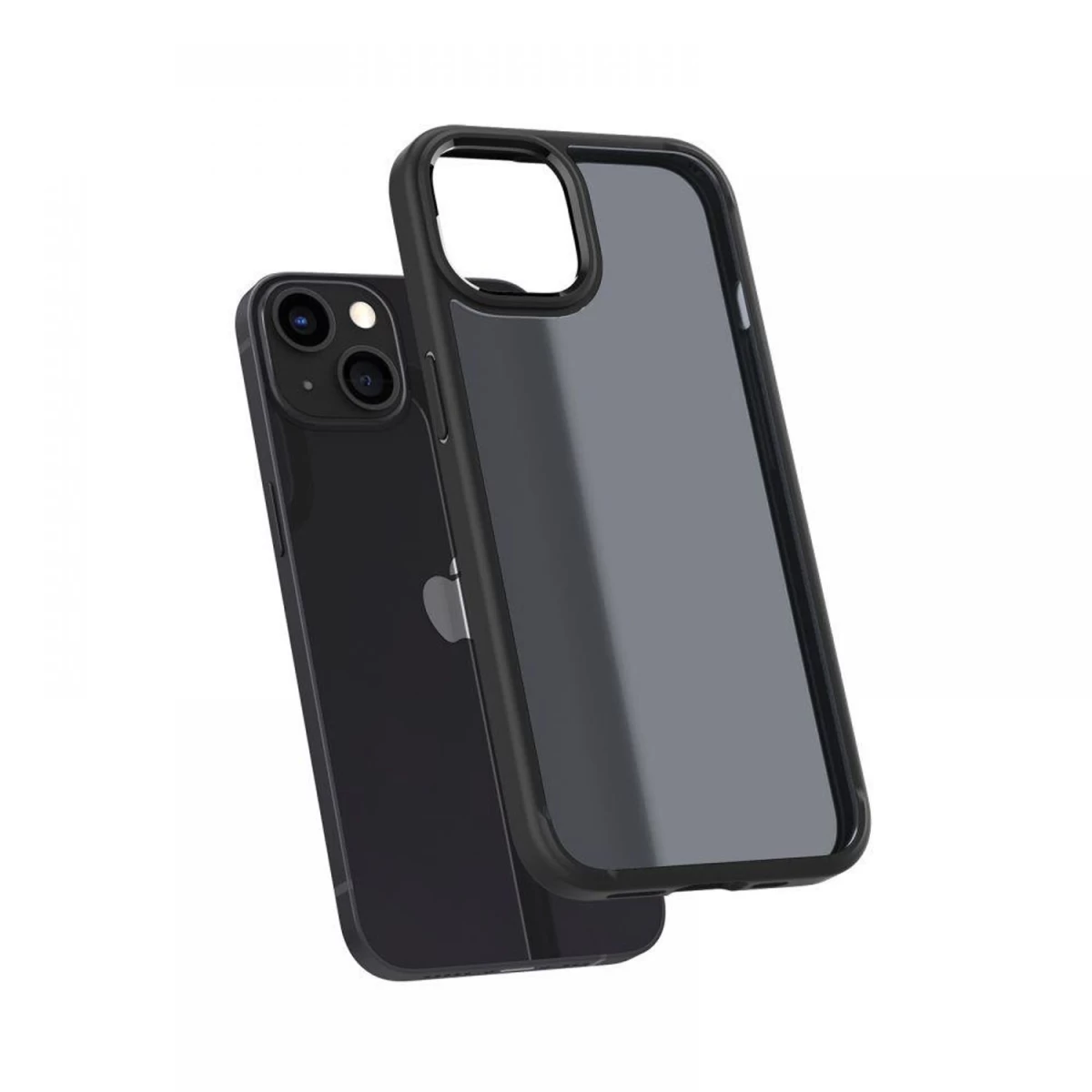 spigen Ultra Hybrid Dėklas iphone 13 - Matinės Juodos Spalvos