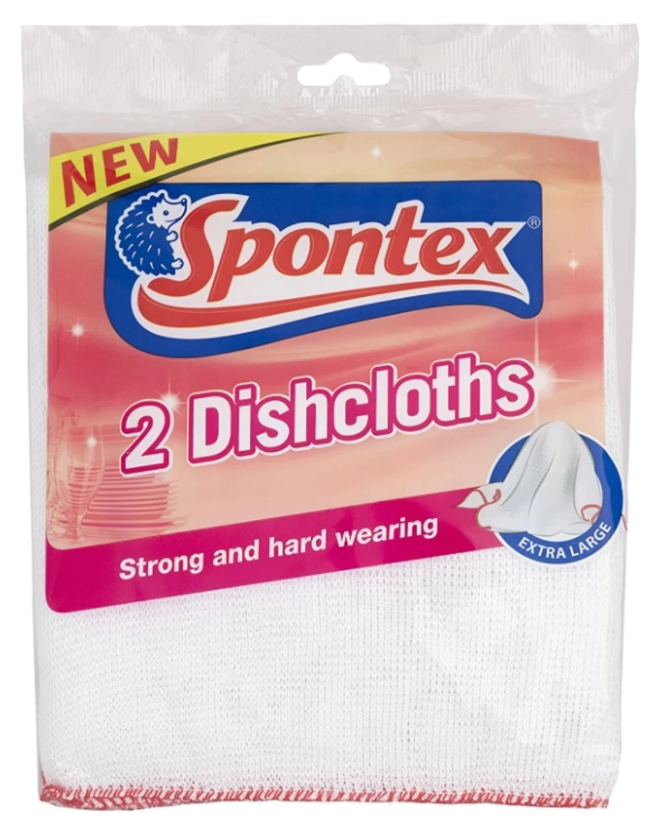 Spontex, 2 Indų šluostės, Indų Plovimo šluostės, 2 Vienetai (vokietijos Produktas)