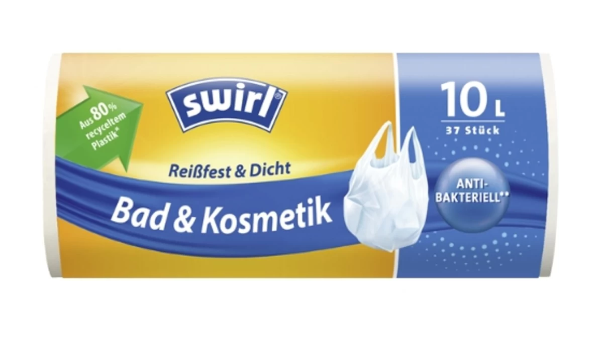 Swirl, šiukšlių Maišai 10l, 37 Vnt. (vokietijos Produktas)