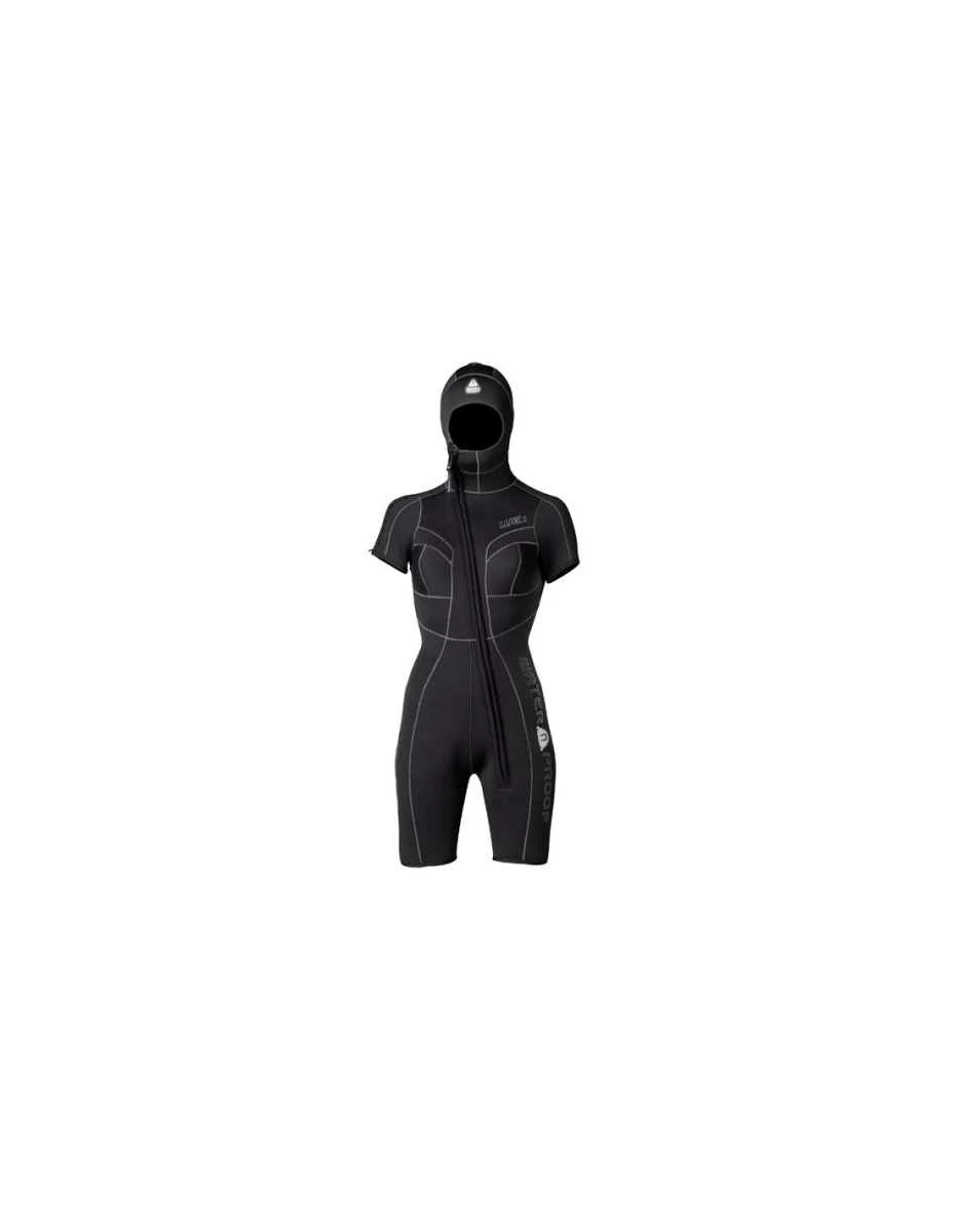 Trumpi hidrokostiumai su šalmu WATERPROOF (mot)