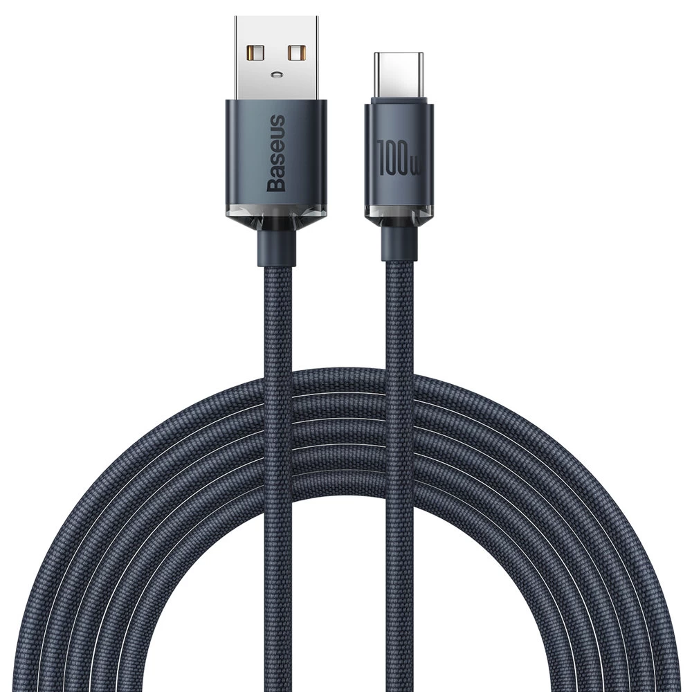 Usb-c Greitojo įkrovimo Ir Duomenų Perdavimo Kabelis Usb-c 100w 2 M Juodas