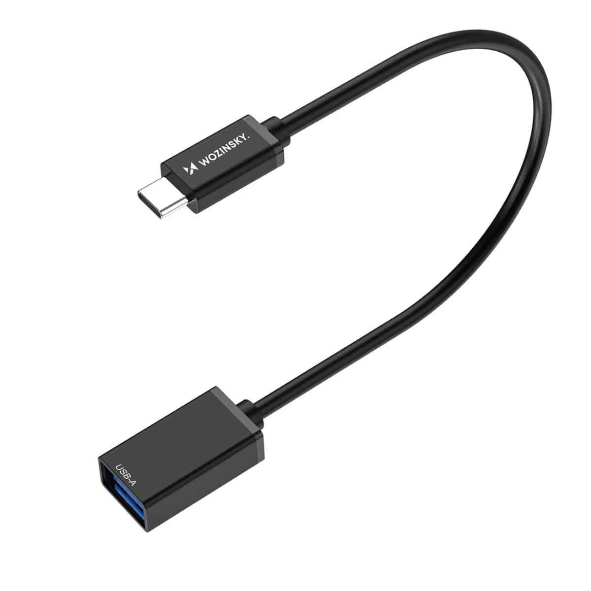 Usb-c (vyriškas) - Usb-a (moteriškas) Otg Adapteris - Juodas