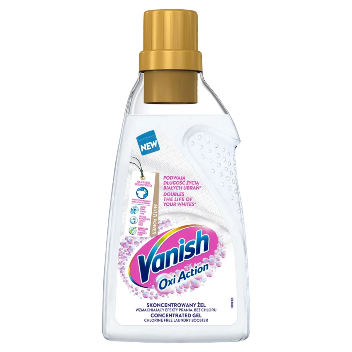 vanish Oxi Action White Fabric Stain Remover Gel, 750 Ml