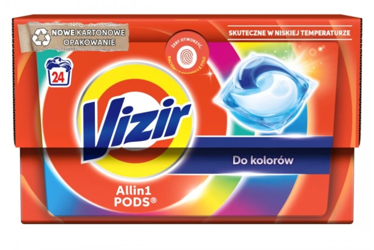 Vizir, Spalvotos Skalbimo Kapsulės, 24 Vnt.