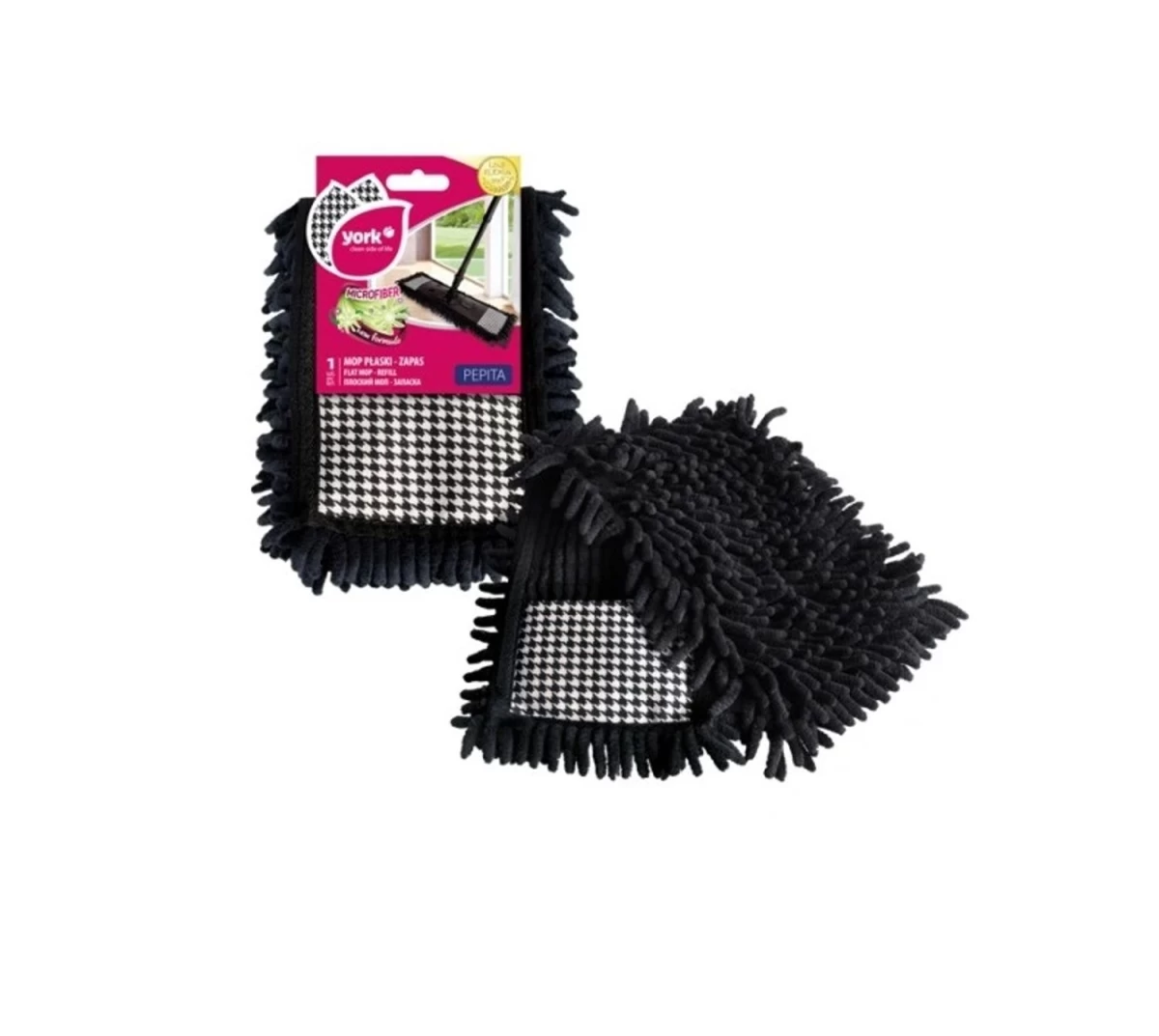 york Flat Mop Su pepita įdėklu.