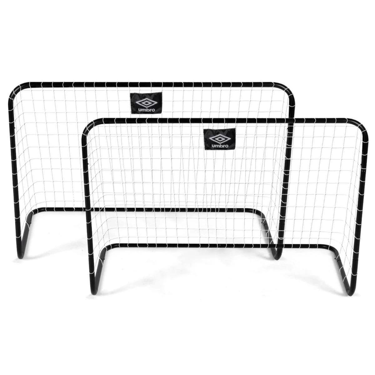2 Futbolo Vartų Rinkinys Su Tinkleliu 78x56x45 Cm Umbro