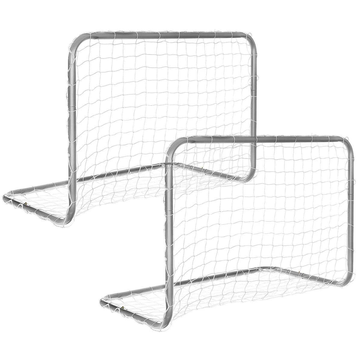 2 Futbolo Vartų Rinkinys Su Tinkleliu 78x56x45 Cm