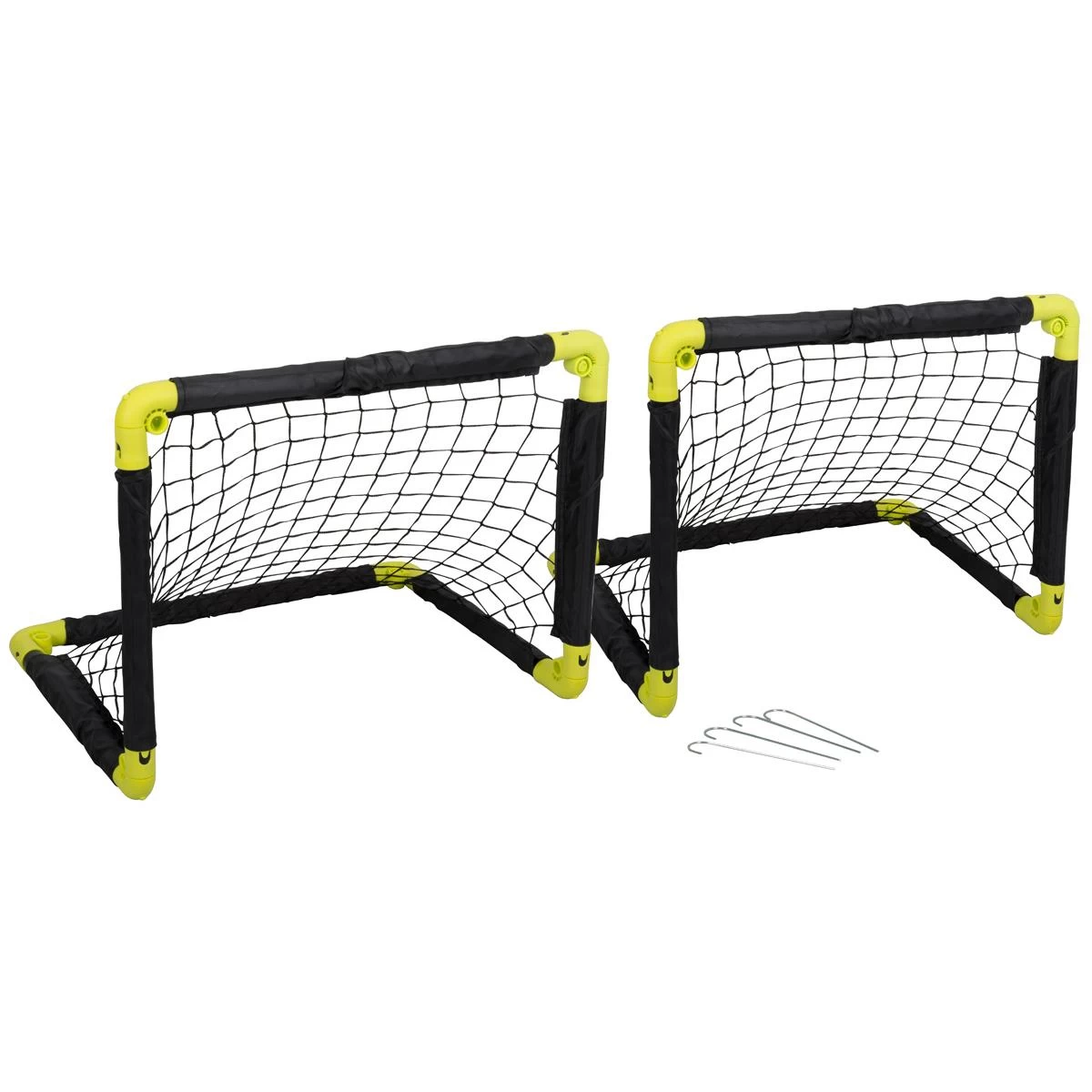 2 Futbolo Vartų Rinkinys Su Tinklu 55x44x44cm Dunlop