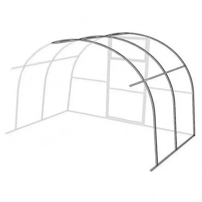 2 metrų prailginimas arkiniam šiltnamiui Klasika TUBE su 4 mm danga