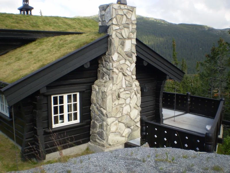 Norvegiško kampo rąstiniai namai