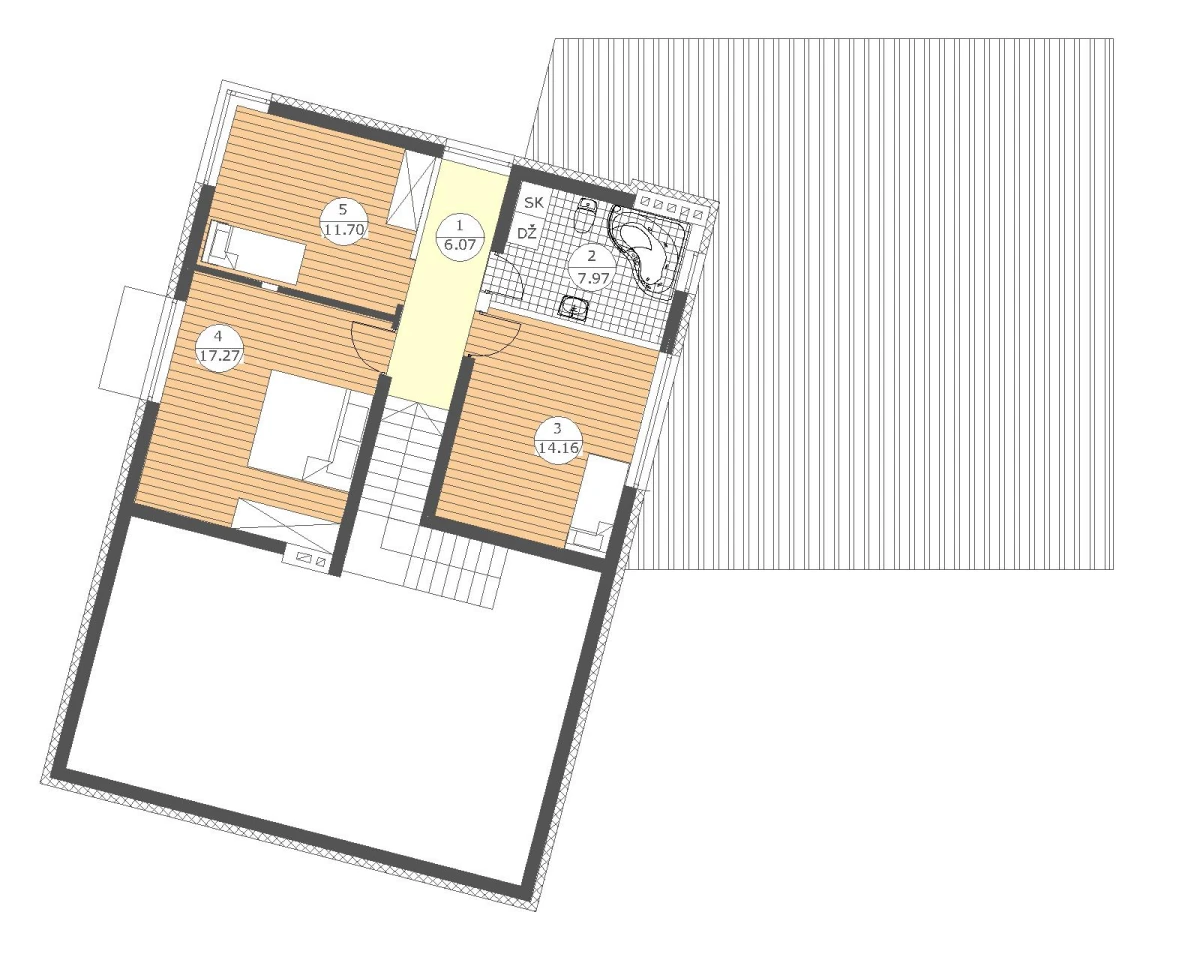 Vienbutis gyvenamasis namas „Povilas“ 219 m2