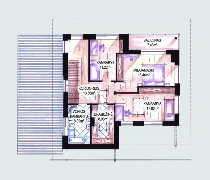 Modernus namo projektas „Alandas-2“