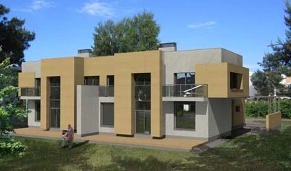 Dviejų butų gyvenamasis namas