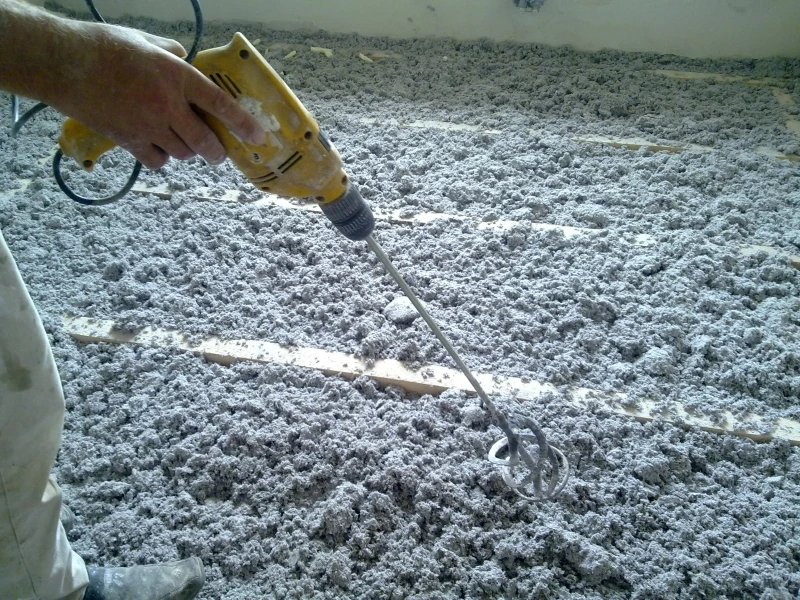 Grindų šiltinimas ekovata