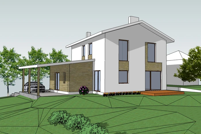 Gyvenamojo namo 4 asmenų šeimai projektas 067