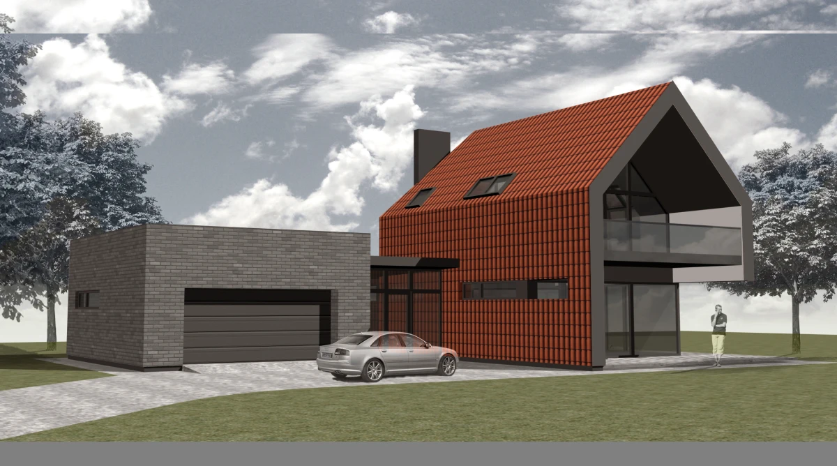 Dviejų aukštų namo projektas