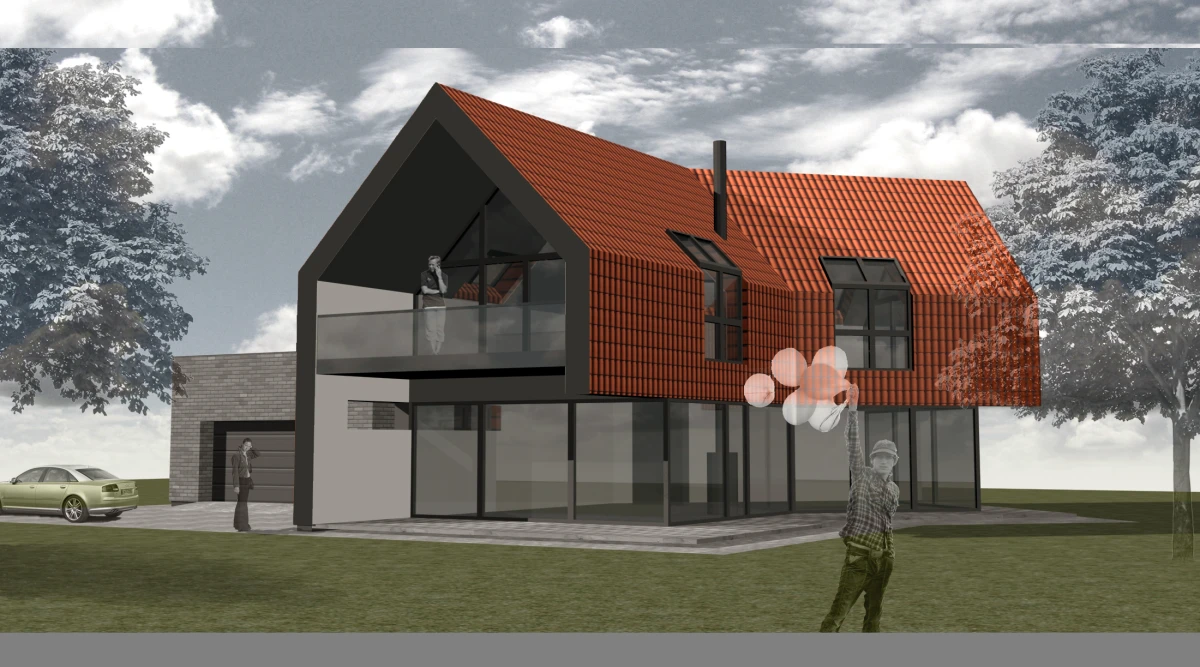 Dviejų aukštų namo projektas