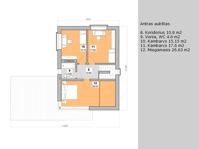 Gyvenamojo namo projektas GAGAS