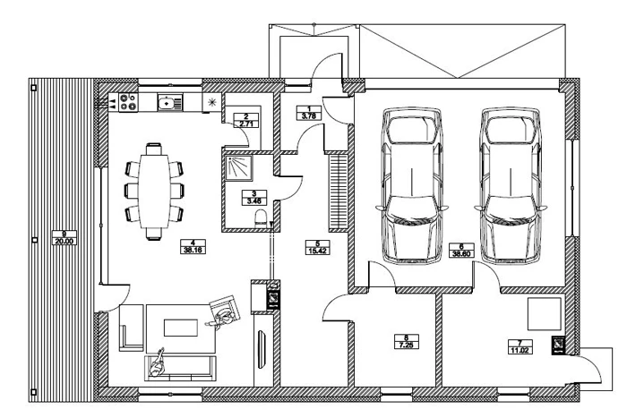 Gyvenamojo namo projektas 147