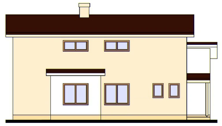 Dviejų aukštų namo projektas Kristina