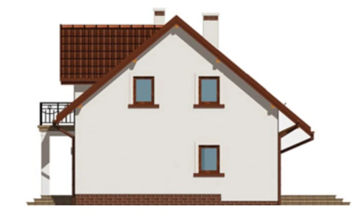 Vieno aukšto su mansarda namo projektas Rožė