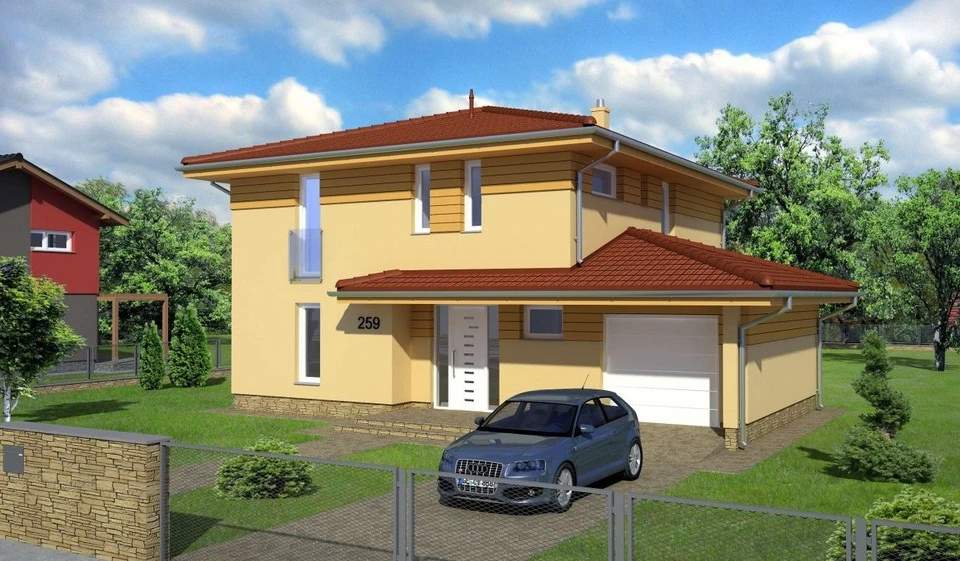 Dviejų aukštų namo projektas Paulius