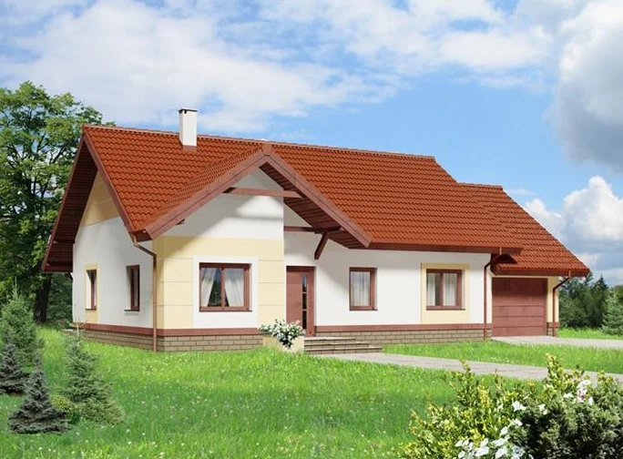 Vieno aukšto namo projektas Eglė