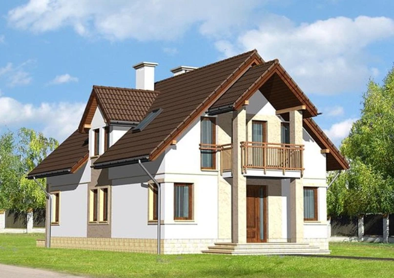 Vieno aukšto su mansarda namo projektas Gabrielė